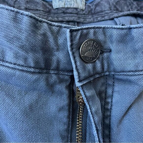 Faherty Blue Cotton Canvas Pant 36 - Picture 5 of 9
